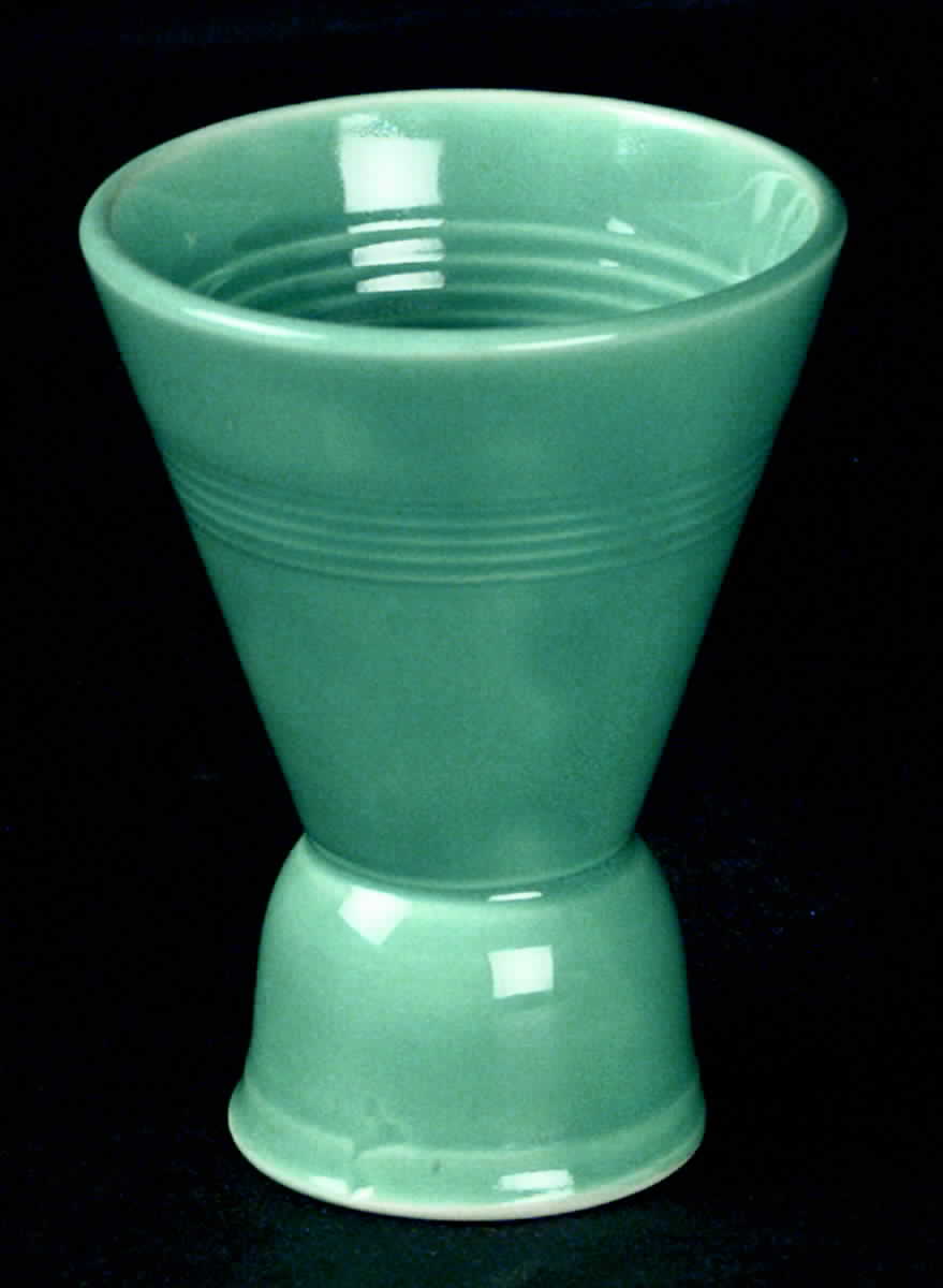 Harlequin Turquoise (Older) Double Egg Cup by Homer Laughlin -1