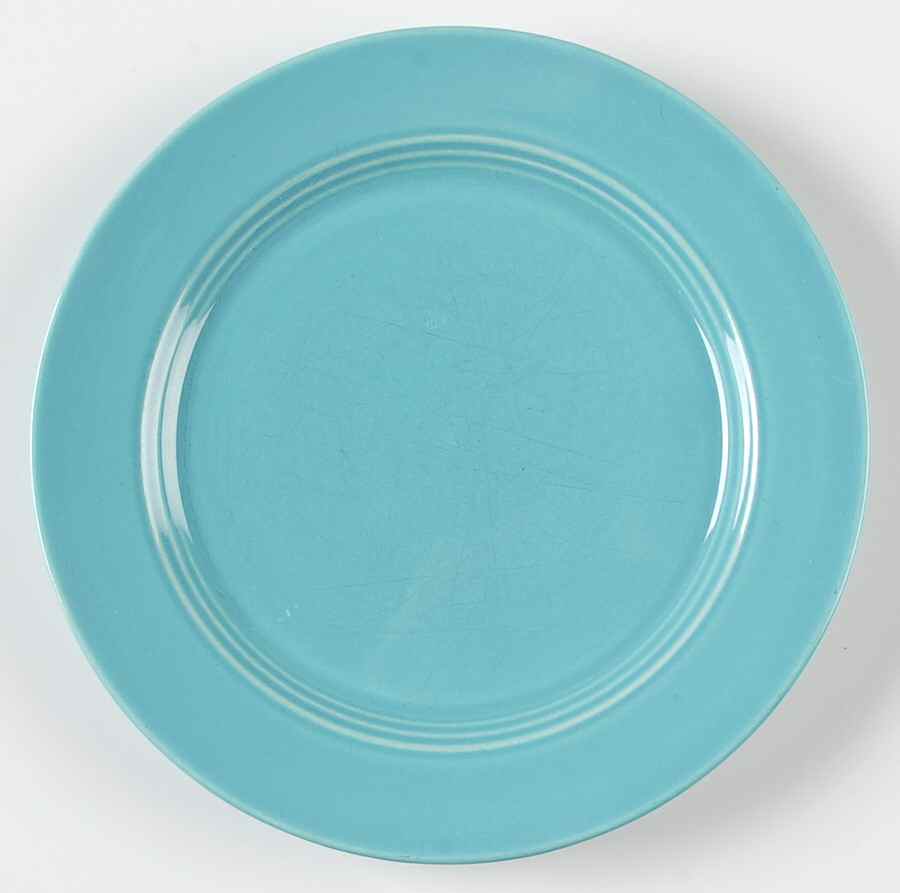 Harlequin Turquoise (Older) Salad Plate by Homer Laughlin -1