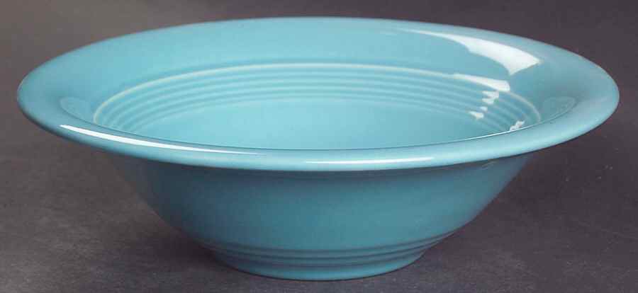 Harlequin Turquoise (Older) Oatmeal Bowl by Homer Laughlin -1