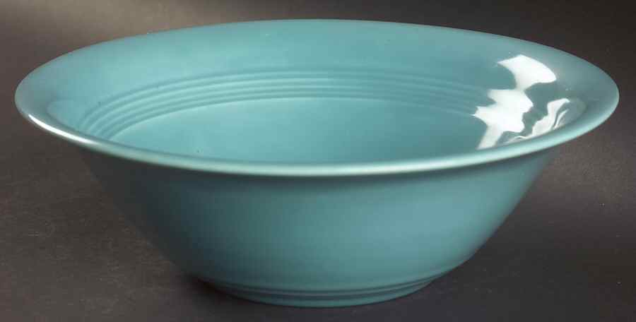 Harlequin Turquoise (Older) 8" Round Vegetable Bowl by Homer Laughlin -1