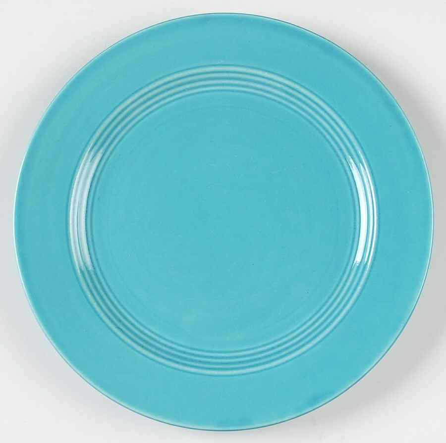 Harlequin Turquoise (Newer) Salad Plate by Homer Laughlin -1