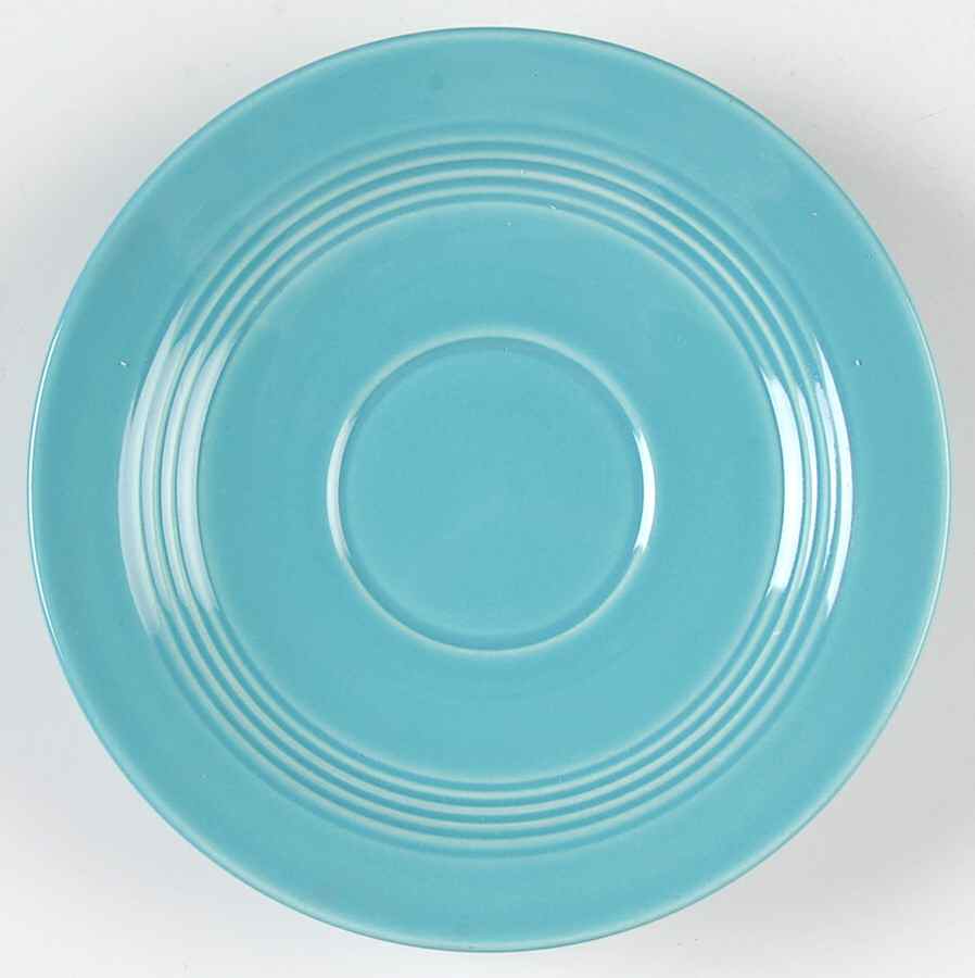 Harlequin Turquoise (Newer) Saucer by Homer Laughlin -1