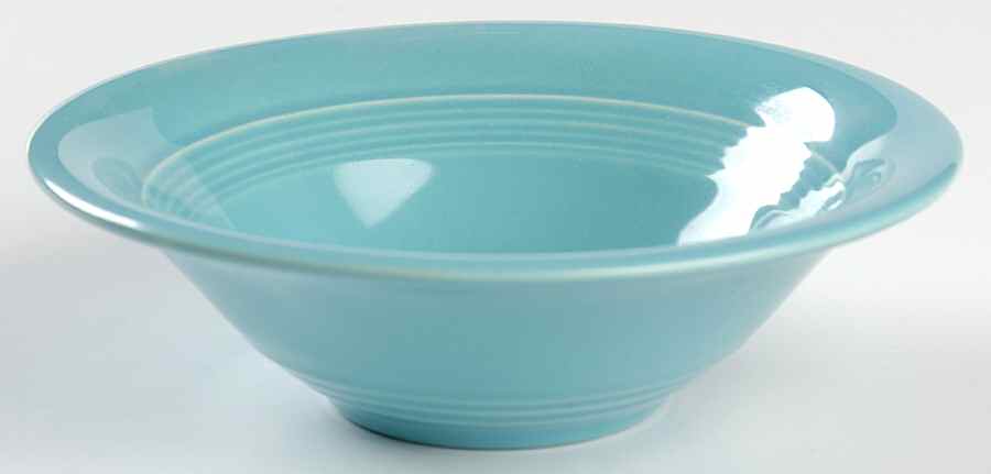 Harlequin Turquoise (Newer) Oatmeal Bowl by Homer Laughlin -1