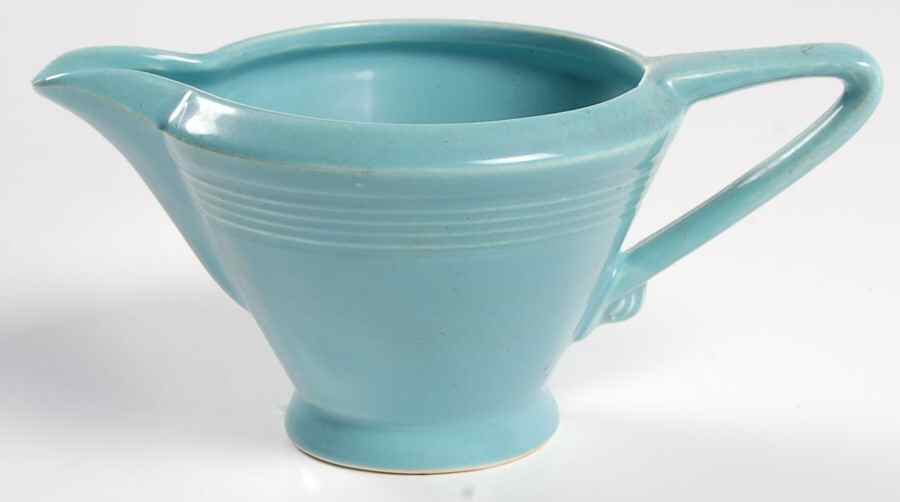 Harlequin Turquoise (Newer) Creamer by Homer Laughlin -1