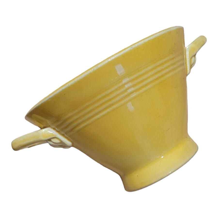 Harlequin Yellow (Older) Sugar Bowl No Lid by Homer Laughlin -1