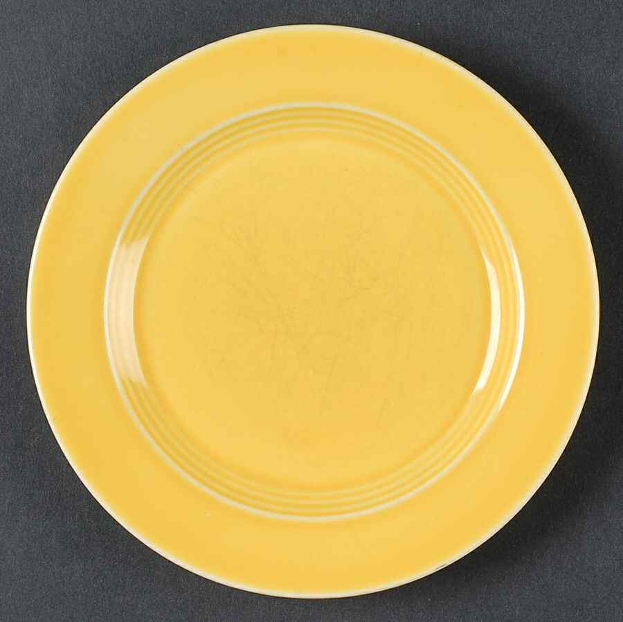 Harlequin Yellow (Older) Bread & Butter Plate by Homer Laughlin -1