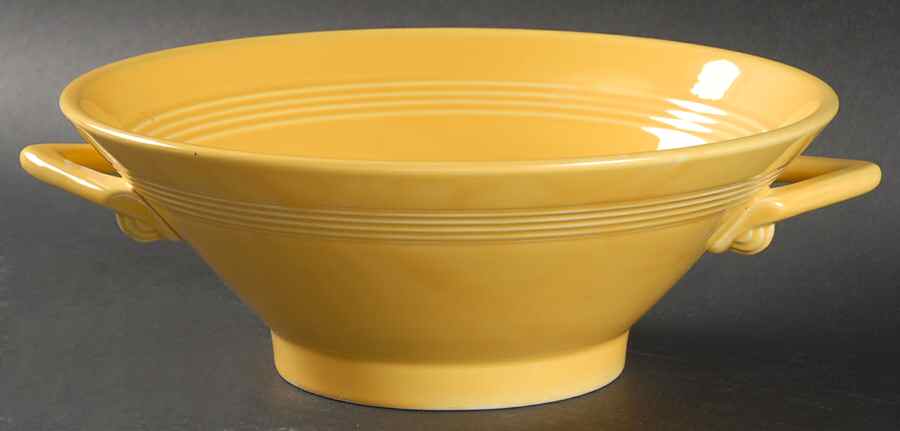Harlequin Yellow (Older) Round Vegetable No Lid by Homer Laughlin -1