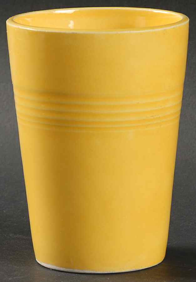Harlequin Yellow (Older) 9 Oz Tumbler by Homer Laughlin -1
