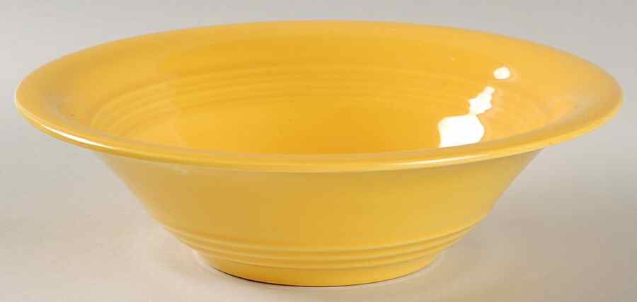Harlequin Yellow (Older) Oatmeal Bowl by Homer Laughlin -1
