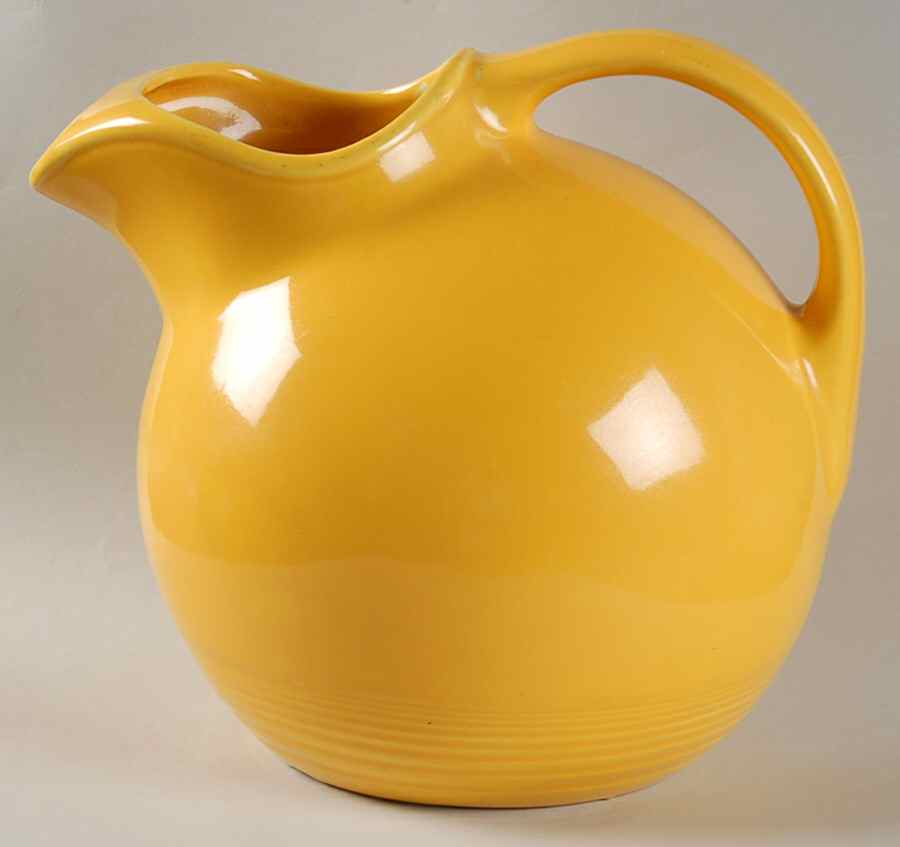 Harlequin Yellow (Older) 80 Oz Pitcher by Homer Laughlin -1