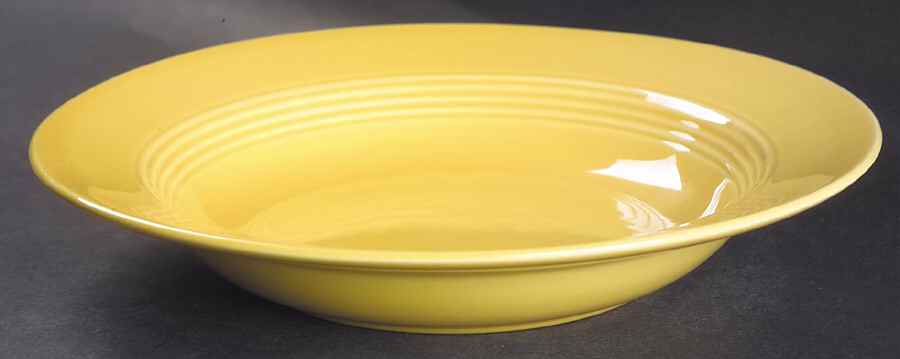 Harlequin Yellow (Older) Rim Soup Bowl by Homer Laughlin -1