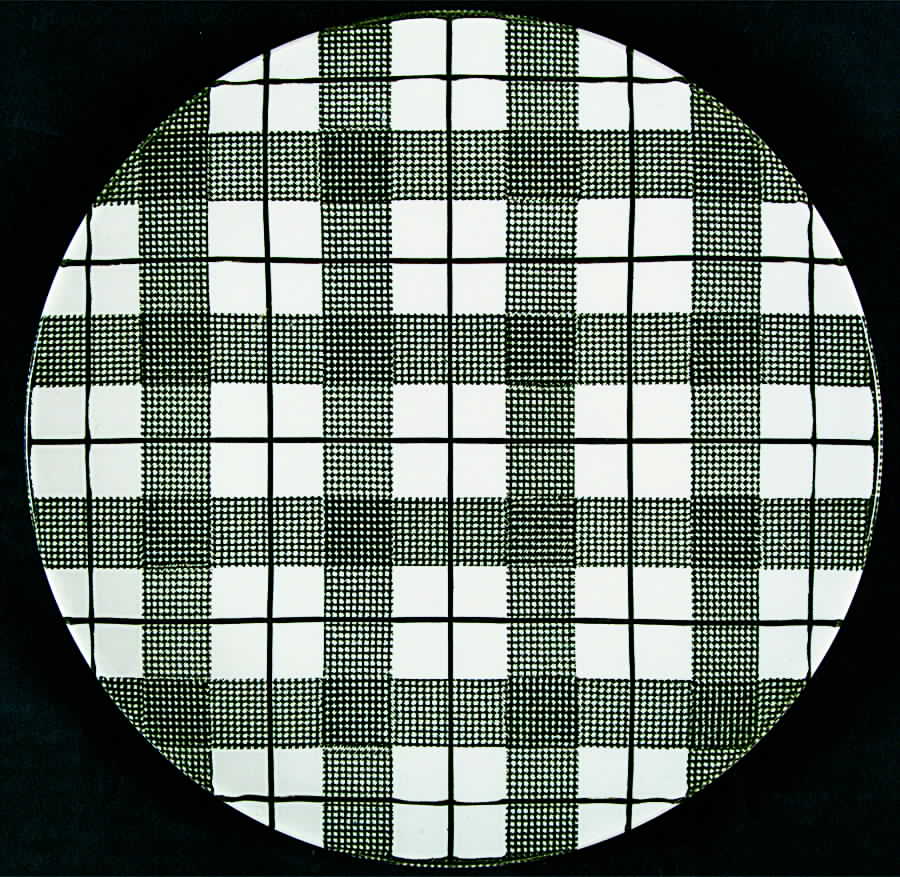 Highland Plaid (Green) Dinner Plate by Homer Laughlin -1