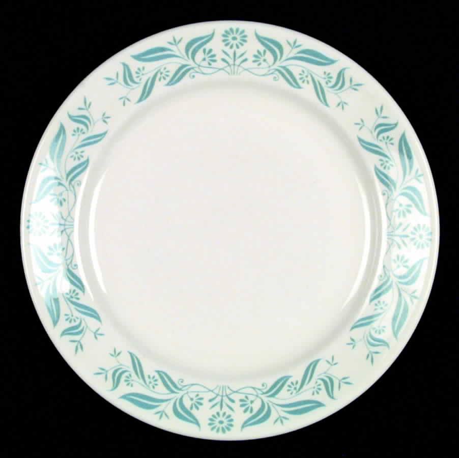 Impact Turquoise Salad Plate by Homer Laughlin -1