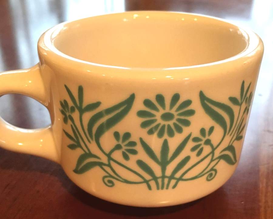 Impact Turquoise Flat Cup by Homer Laughlin -1