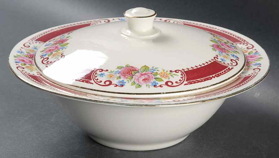 HLC117 Round Covered Vegetable by Homer Laughlin -1
