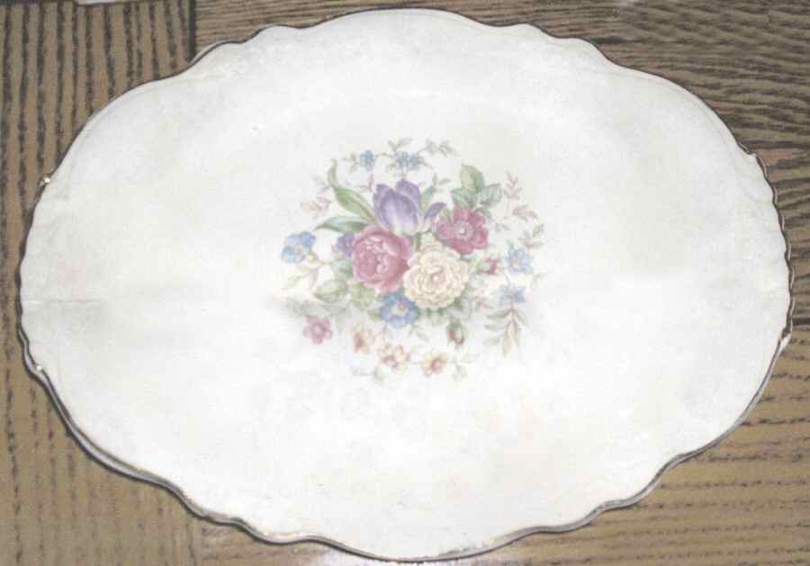 HLC155 12" Oval Serving Platter by Homer Laughlin -1