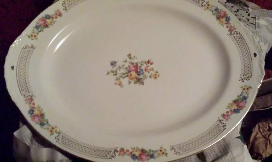 N1449 14" Oval Serving Platter by Homer Laughlin -1