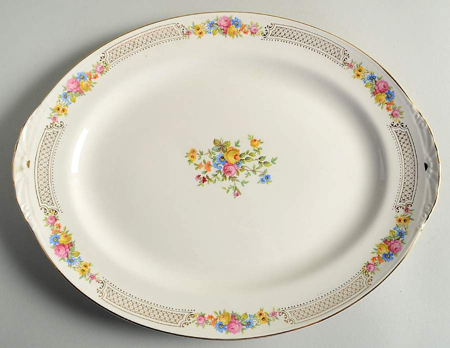 N1449 13" Oval Serving Platter by Homer Laughlin -1