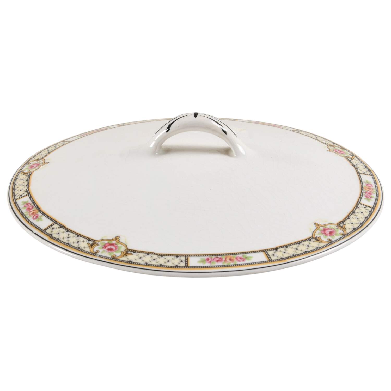 French Border Lid for Round Vegetable by Homer Laughlin -1