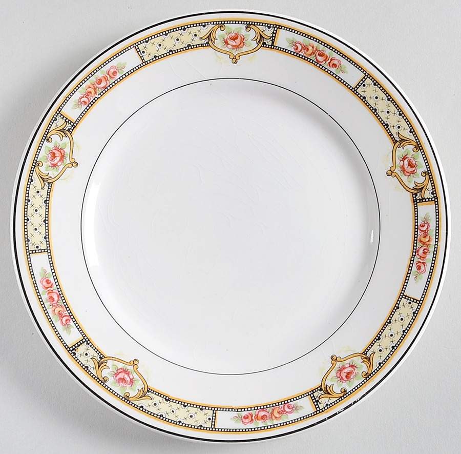French Border Bread & Butter Plate by Homer Laughlin -1