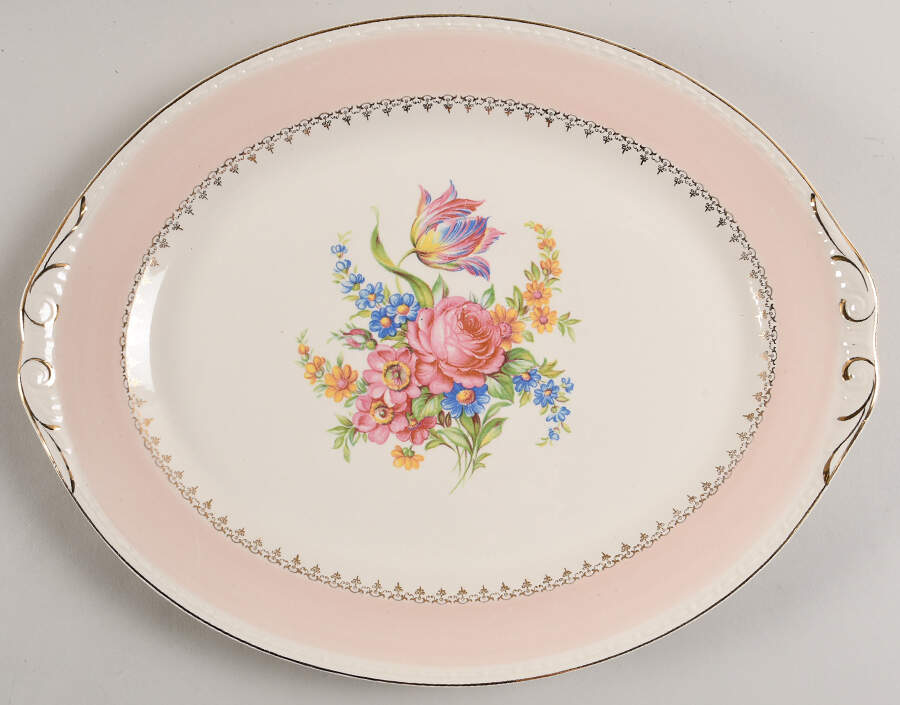 G3438 13" Oval Serving Platter by Homer Laughlin -1