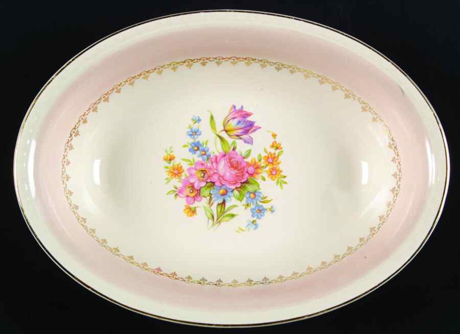 G3438 9" Oval Vegetable Bowl by Homer Laughlin -1