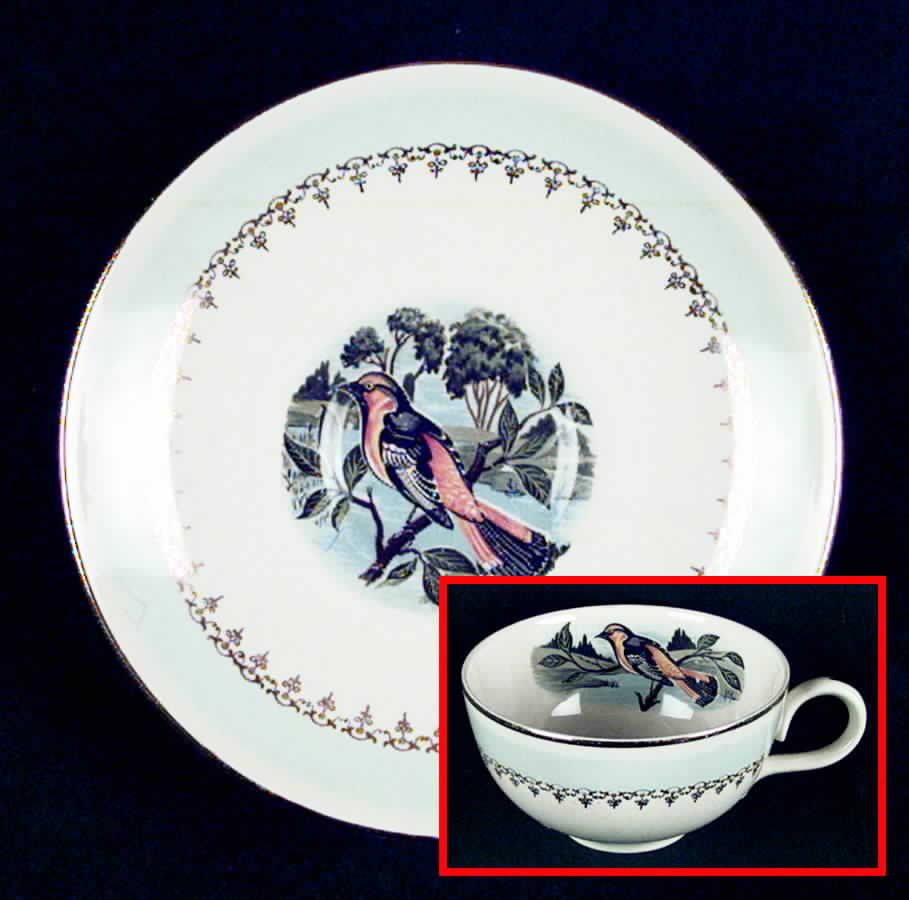 FP67 Flat Cup & Saucer Set by Homer Laughlin -1