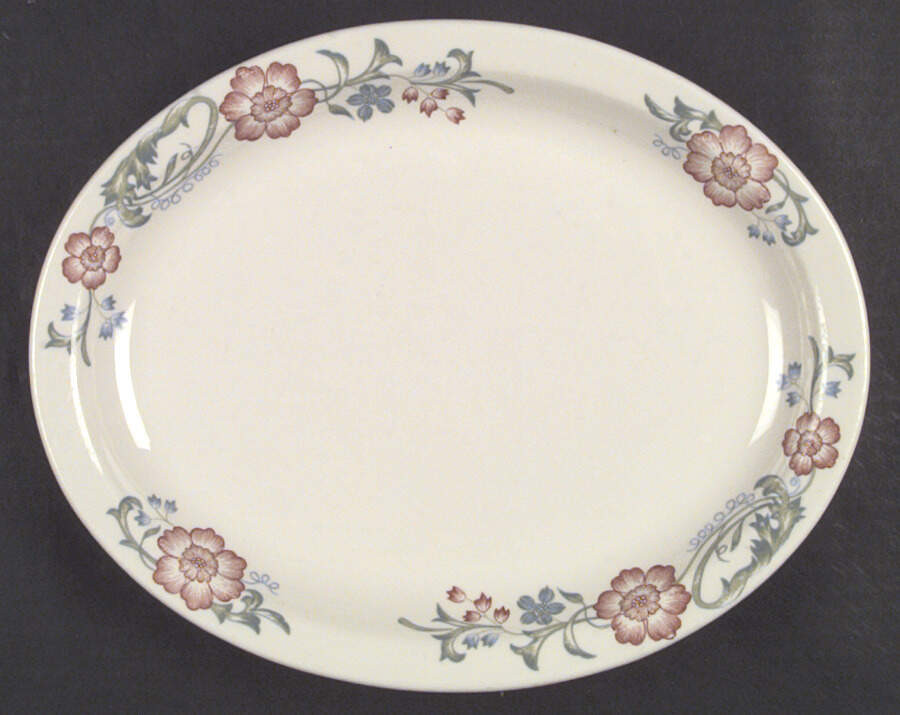 HLC221 13" Oval Serving Platter by Homer Laughlin -1
