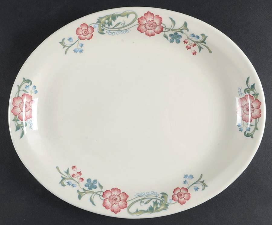 HLC221 12" Oval Serving Platter by Homer Laughlin -1
