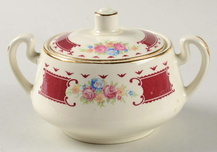B1375 Sugar Bowl & Lid by Homer Laughlin -1
