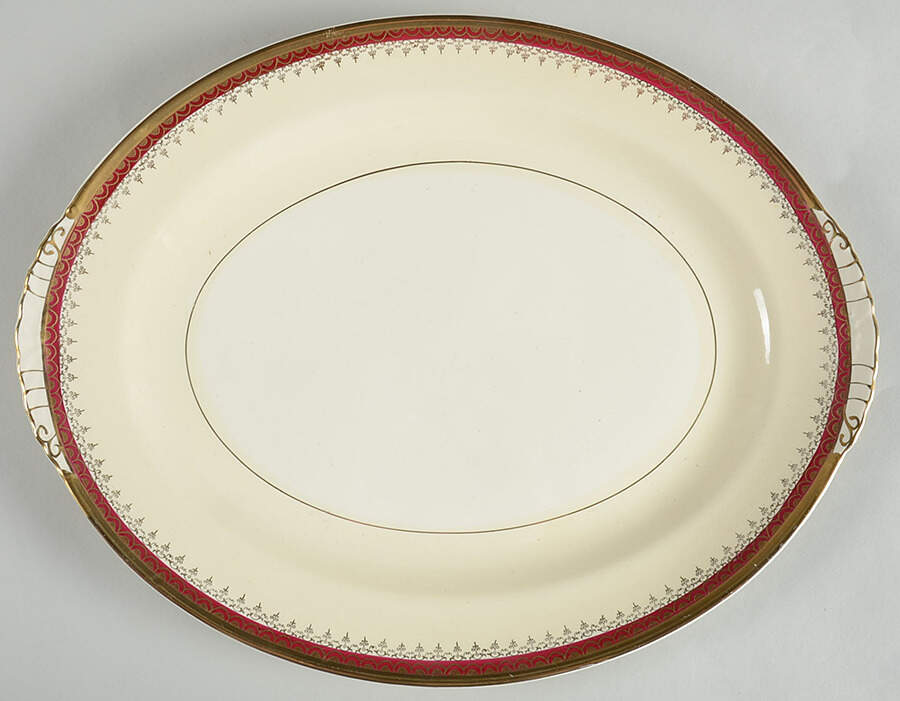 N1642 15" Oval Serving Platter by Homer Laughlin -1