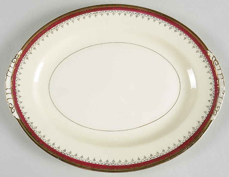 N1642 11" Oval Serving Platter by Homer Laughlin -1