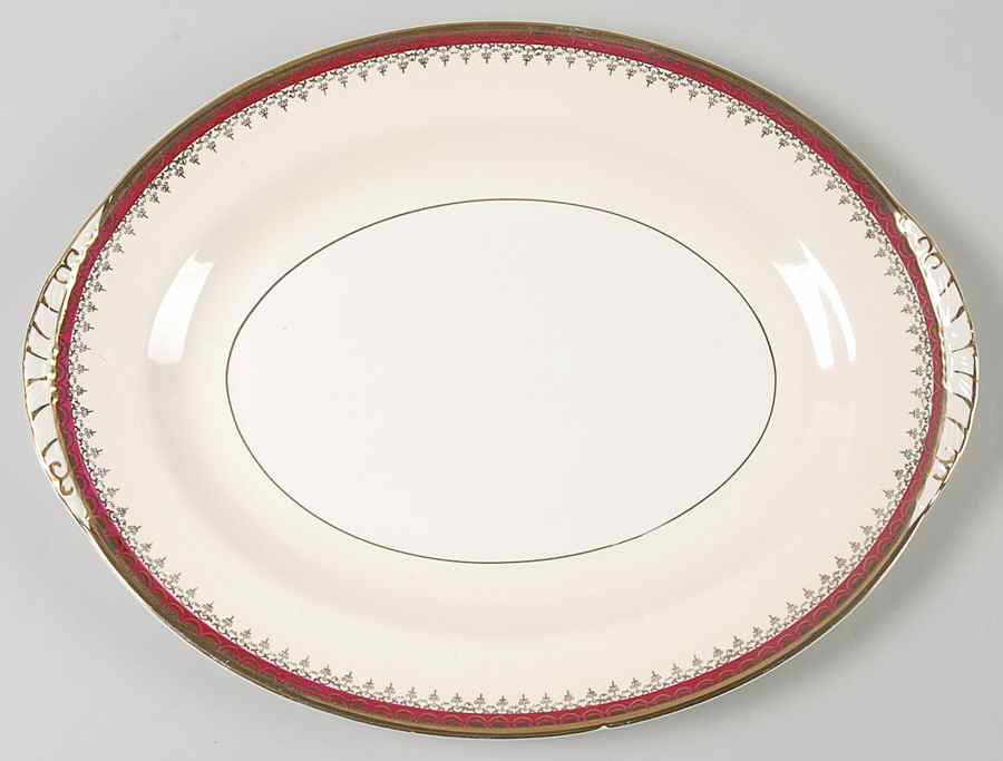 N1642 13" Oval Serving Platter by Homer Laughlin -1