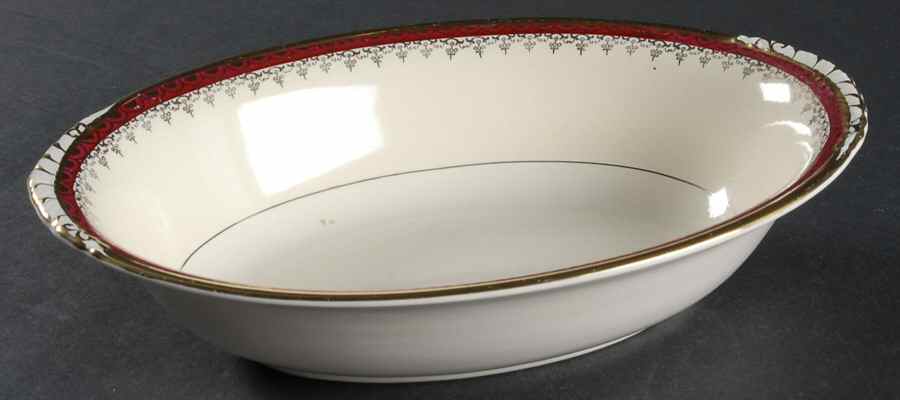 N1642 9" Oval Vegetable Bowl by Homer Laughlin -1