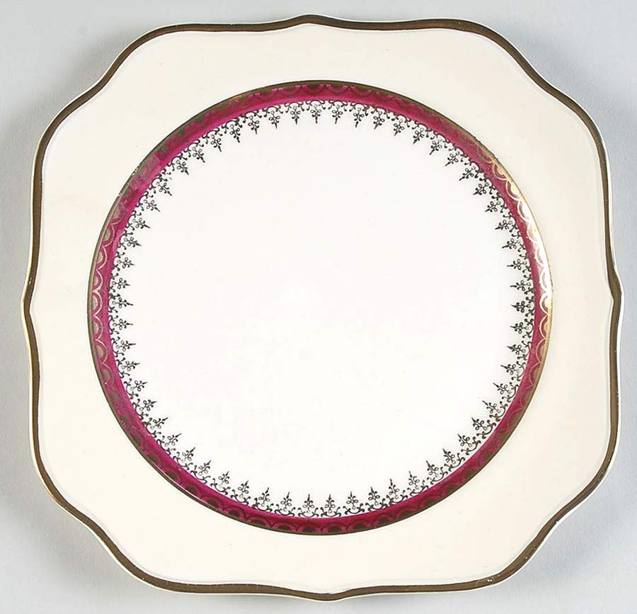 N1642 Square Salad Plate by Homer Laughlin -1