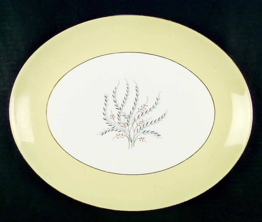 HLS304 13" Oval Serving Platter by Homer Laughlin -1