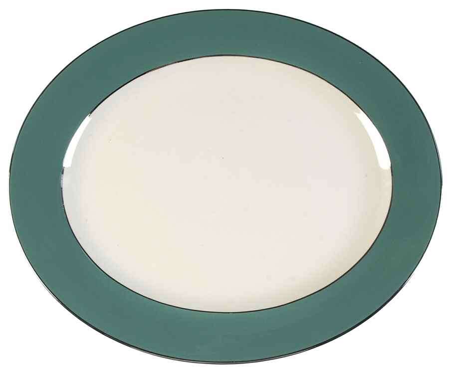 Lexington (Eggshell Cavalier) 15" Oval Serving Platter by Homer Laughlin -1