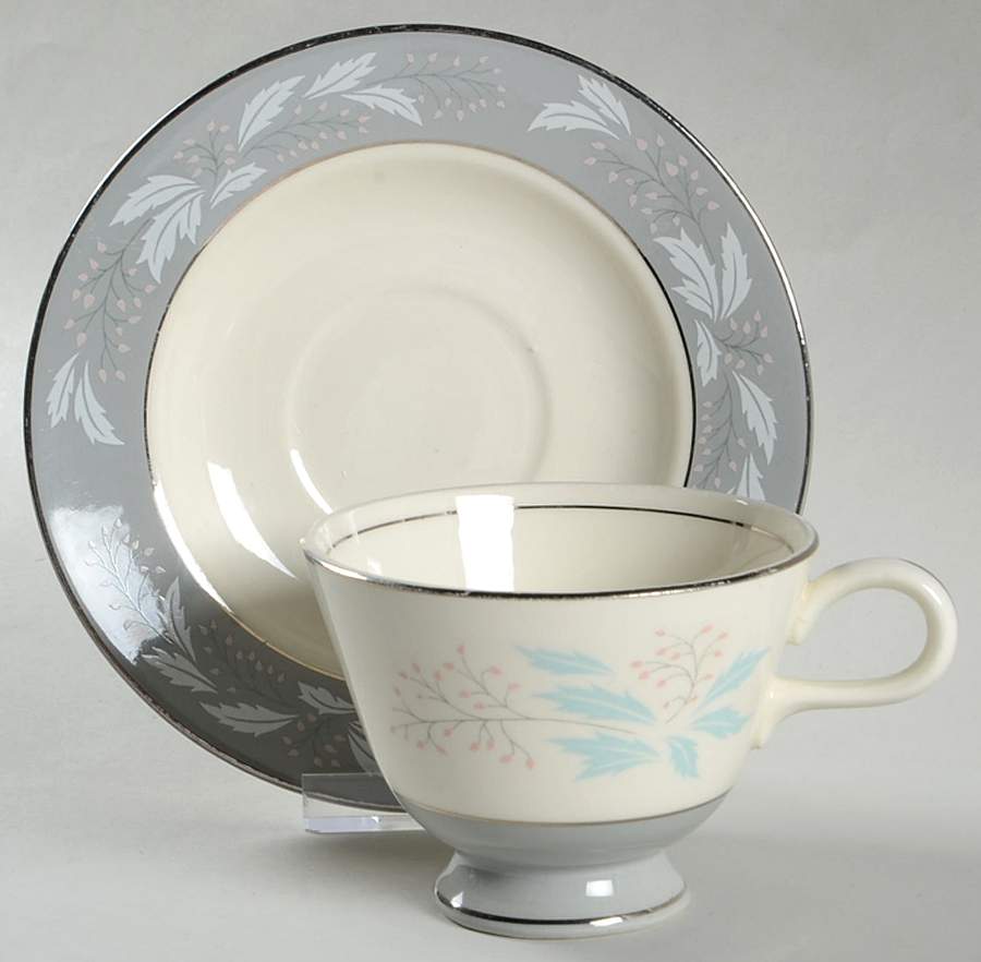 CV68 Footed Cup & Saucer Set by Homer Laughlin -1