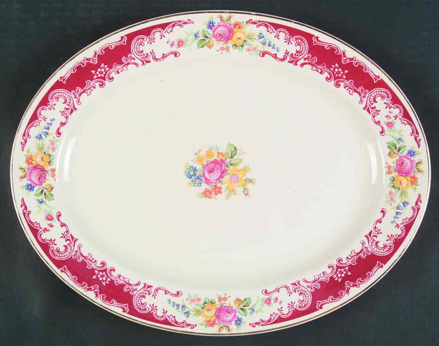 B1309 13" Oval Serving Platter by Homer Laughlin -1