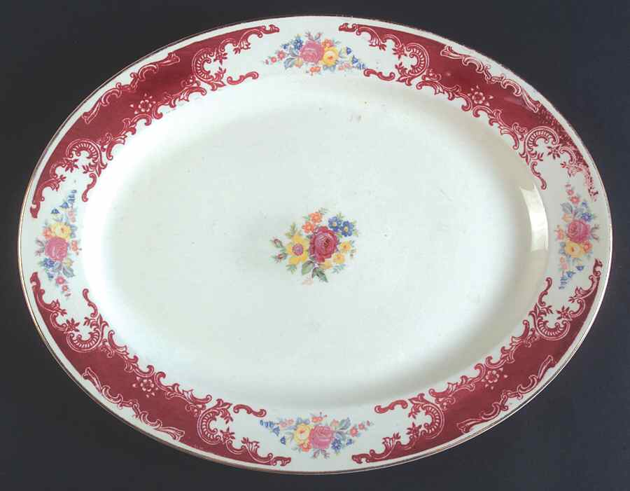 B1309 15" Oval Serving Platter by Homer Laughlin -1