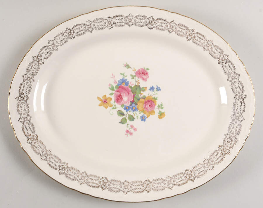HLC343 13" Oval Serving Platter by Homer Laughlin -1