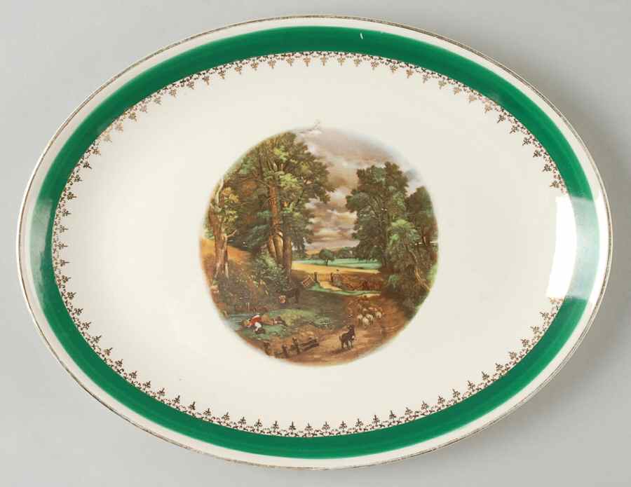 FP122 12" Oval Serving Platter by Homer Laughlin -1