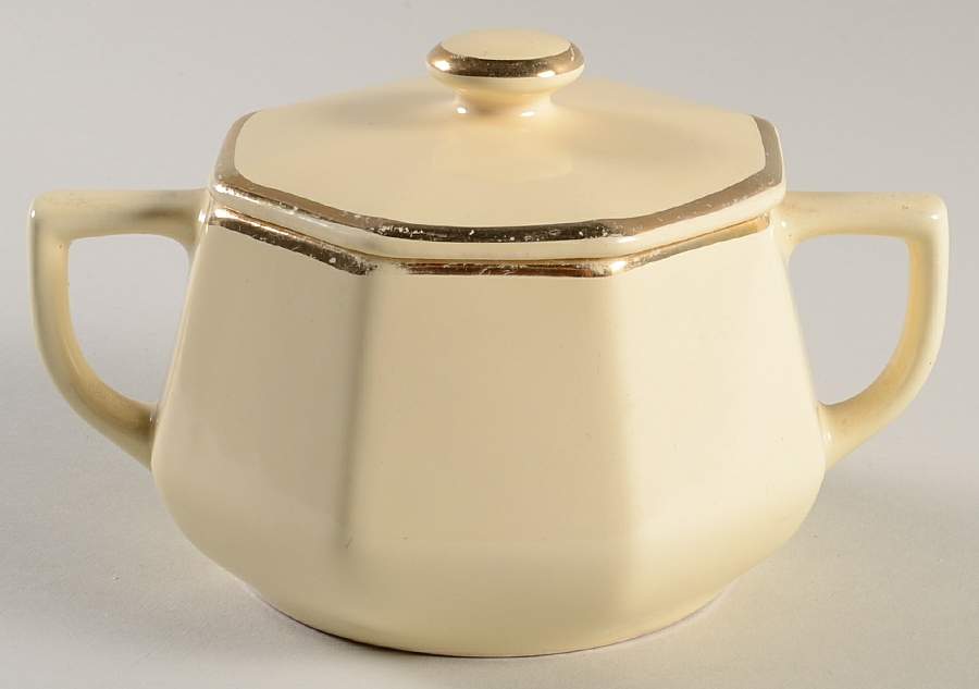 Y14 Sugar Bowl & Lid by Homer Laughlin -1