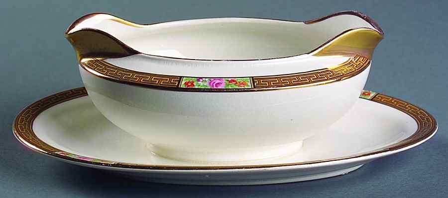 K3115 Gravy Boat with Attached Underplate by Homer Laughlin -1