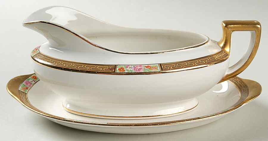 K3115 Gravy Boat & Underplate by Homer Laughlin -1