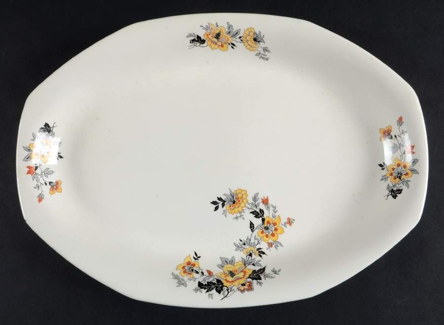 HLC375 13" Oval Serving Platter by Homer Laughlin -1