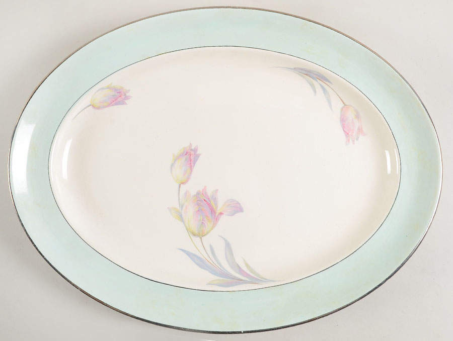 W9823 17" Oval Serving Platter by Homer Laughlin -1