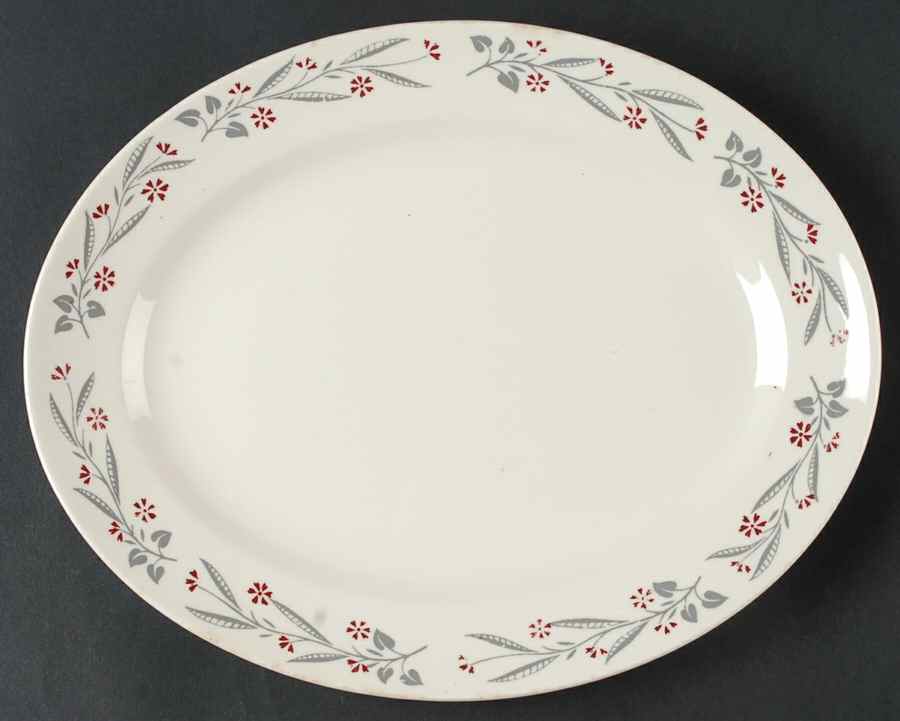 HLC418 11" Oval Serving Platter by Homer Laughlin -1