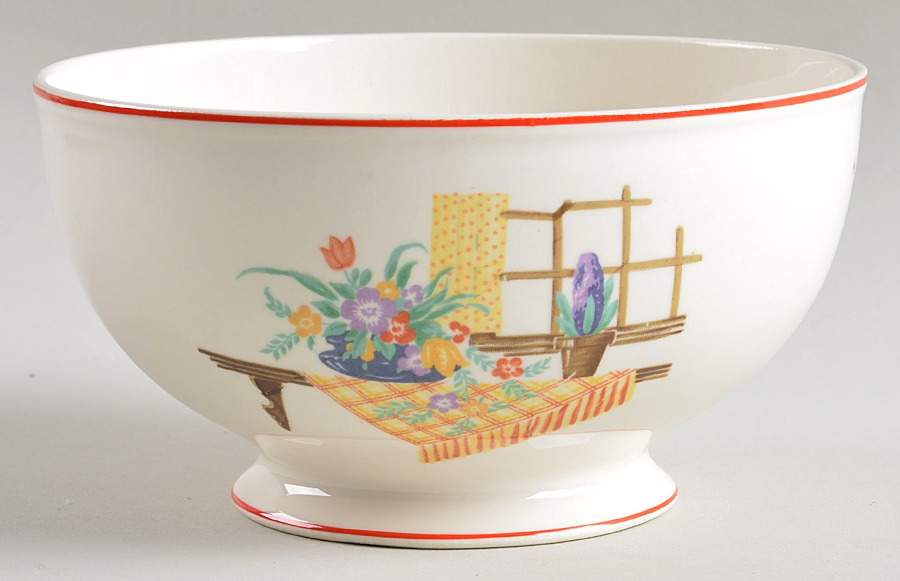 N1481 Cranberry Bowl by Homer Laughlin -1