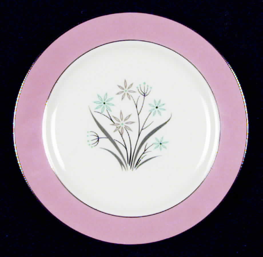 B1415 (Platinum Trim) Bread & Butter Plate by Homer Laughlin -1